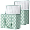 COOZOOM 2 Pack Insulated Reusable Grocery Bags, Heavy Duty Warming