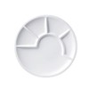 Spring Fondue Plate 23 cm, Black white