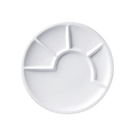 Spring Fondue Plate 23 cm, Black white