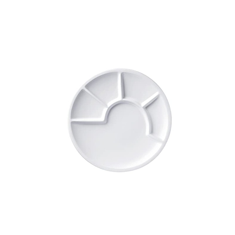 Spring Fondue Plate 23 cm, Black white