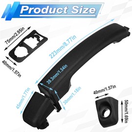 ZAMDOE Außentürgriff für Nissan NT400 Cabstar NV400 für Renault Master III Mk3 für Vauxhall II Mk2 für Opel Movano B ab 2010 806073022R Ersatzgriff vorne hinten rechts Links Fahrzeug