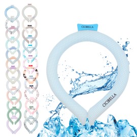 [2024 Latest cicibella Genuine Product, 28℃ Natural Freezing] Ice School Ring, Ice Neck, Cool Band, Cool Ring, Neck Cooler, Neck Ring, Cool Goods, Cute, Summer, Repeated Use, Lightweight, Instant