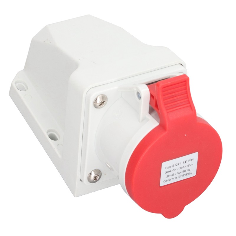 Industrial Connector Electrical 4 Pin 32A 3P+E IP44 Waterproof Dustproof