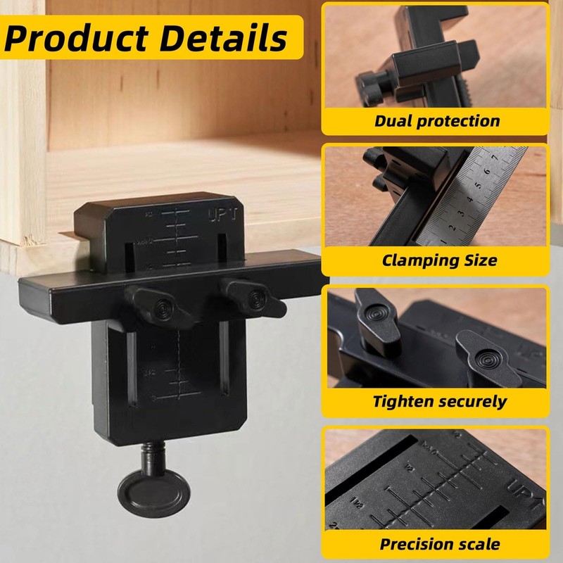 Cabinet Door Installation Positioner, Adjustable Cabinet Hardware Jig, Versatile Hardware