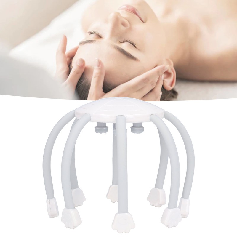 Electric Head Massager Rechargeable Ergonomic Stress Relief Relax Claw Scalp