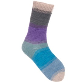 Rico Design Superba Cashmeri Luxury Socks, Sock Wool with Cashmere, 4-Ply Sock Yarn with Colour Gradient (33 | Winter Darks)