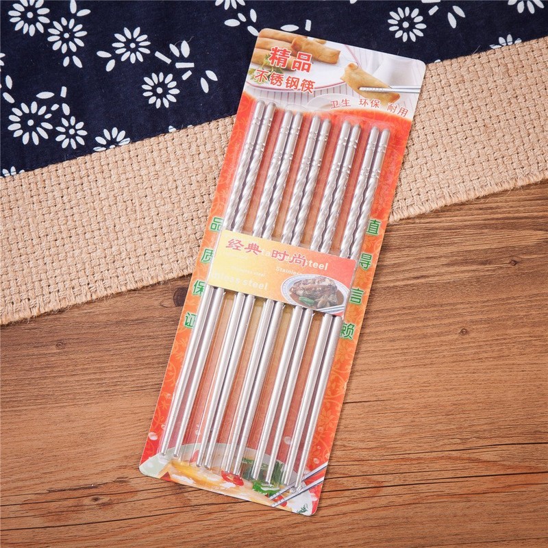 10 Pcs (5 Pairs) High Quality Spiral Design Silver Stainless