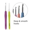 Teamoy Ergonomic Crochet Hooks Set, Crochet Kit with 12pcs 2mm-8mm