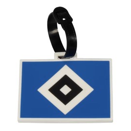 Hamburger SV HSV Kofferanhänger Raute, ca. 8,9 x 6,5 cm; Polyester