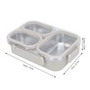 TOPINCN Stainless Steel Bentos Box for Adult, Leakproof Lunch Box