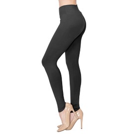 ALWAYS Buttery Soft Leggings for Women - High Waisted Tummy Control Compression Yoga Workout Pants Black Regular
