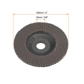 sourcing map Flap Discs, 320-grits 4" x 5/8" Abrasive Grinding Wheel Flap Sanding Discs Aluminum Oxide 10pcs
