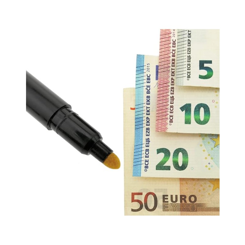 Fortoo 5 Pieces Money Pens, Counterfeit Currency Banknotes, Banknotes, Detection