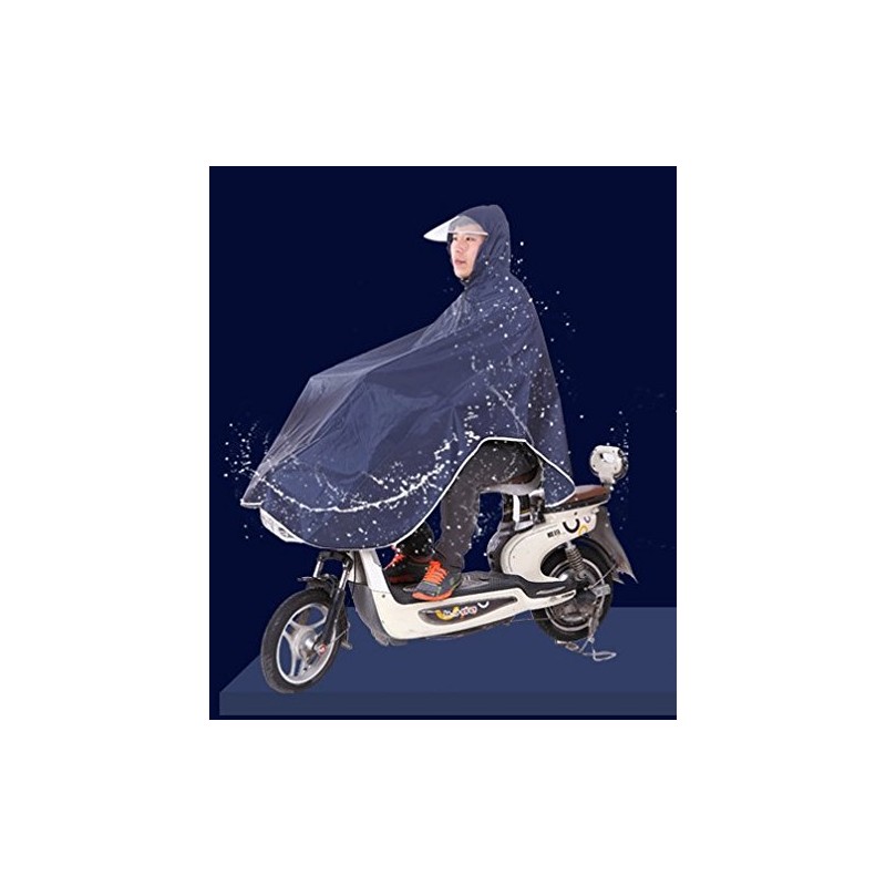 smileseason Bicycle Raincoat Poncho, Large Brim, Thick Material, Rain Gear,