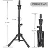 Mini Wig Tripod Stand – Adjustable Foldable Mannequin Head Holder