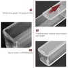 Operitacx 5pcs Rectangular Financial Seal Boxes High Grade Plastic Material
