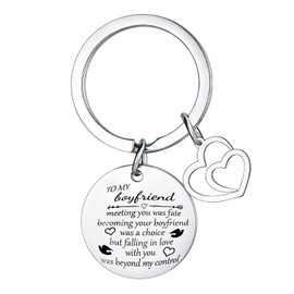 Hgreiwgk Boyfriend Keyring I Love You Gifts for Him Valentine's Day Gifts for Boyfriend Husband Boyfriend Gifts from Girlfriend Boyfriend Birthday Christmas Gifts