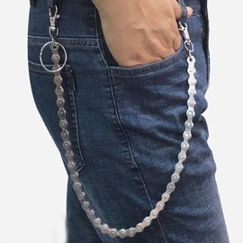 PINKPIN Wallet Chain Pants Chain Hip Hop Punk Jeans Chain Key Chain Goth Accessories for Women Men