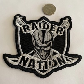 Unbranded VEGAS RAIDERS VINTAGE STYLE IRON ON EMBROIDED PATCH  4.5”x 4” AWESOME!!
