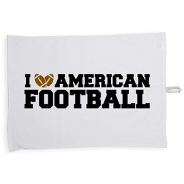 Hippowarehouse I Love American Football Tea Towel Eco Printed Dish Cloth Kitchen accessory 50cmx70cm 100% Cotton