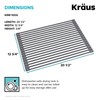 Kraus Multipurpose Over-Sink Roll-Up Dish Drying Rack, Colander and Trivet