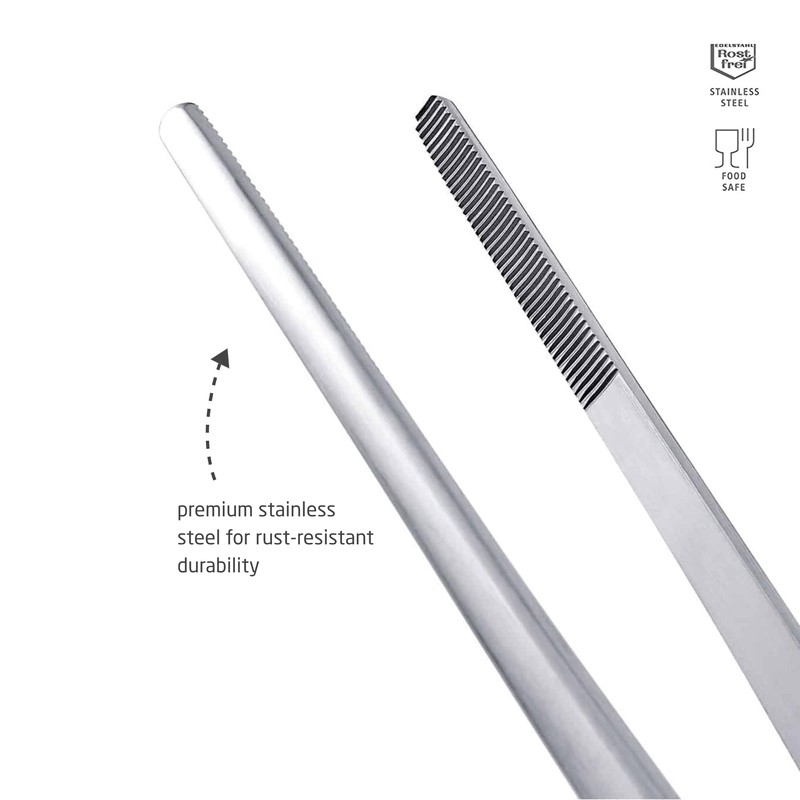 triangle Barbecue Tweezers - 11.8 in. (30 cm) - Stainless