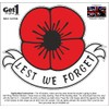Poppy Car Window Sticker Lest We Forget - in Support