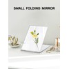 MIRRORNOVA Portable Folding Mirror, Ultra-Slim Makeup Tabletop Mirror for Travel