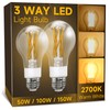 3 Way Light Bulbs 50 100 150w Equivalent, Soft White