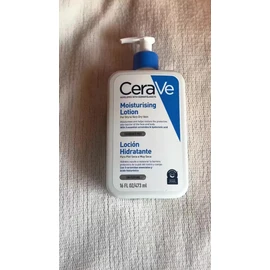 CeraVe Loción Hidratante Corporal y Facial para Piel Seca a Muy Seca con 3 Ceramidas Esenciales y Ácido Hialurónico, Hidratación 24 Horas, Textura