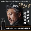 RAKUKURO Men's Gray Hair Dye Shampoo, Apple Mint Scent, Prevents