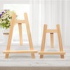 2 Pcs Mini Wooden Artist Triangle Easels, Table Display Stand