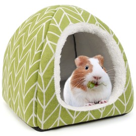 Dyrdekly Guinea Pig Bed Cave Cosy Rabbit Bed Warm Hamster Cuddly Cave House Accessories for Ferret Hedgehog Chinchilla