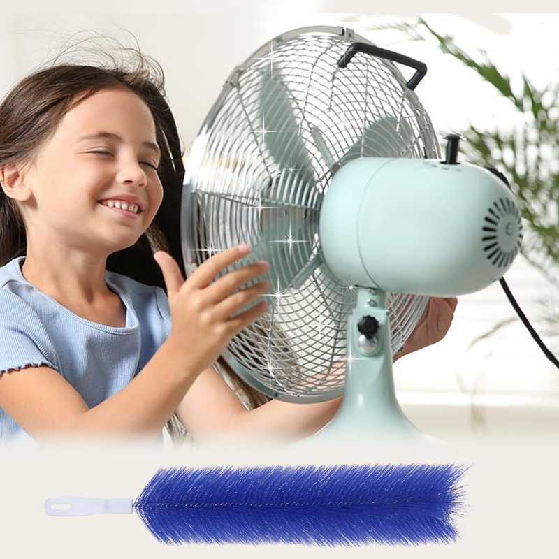 3 Pcs Fan Cleaning Brush Bendable Cobweb Duster - Microfiber