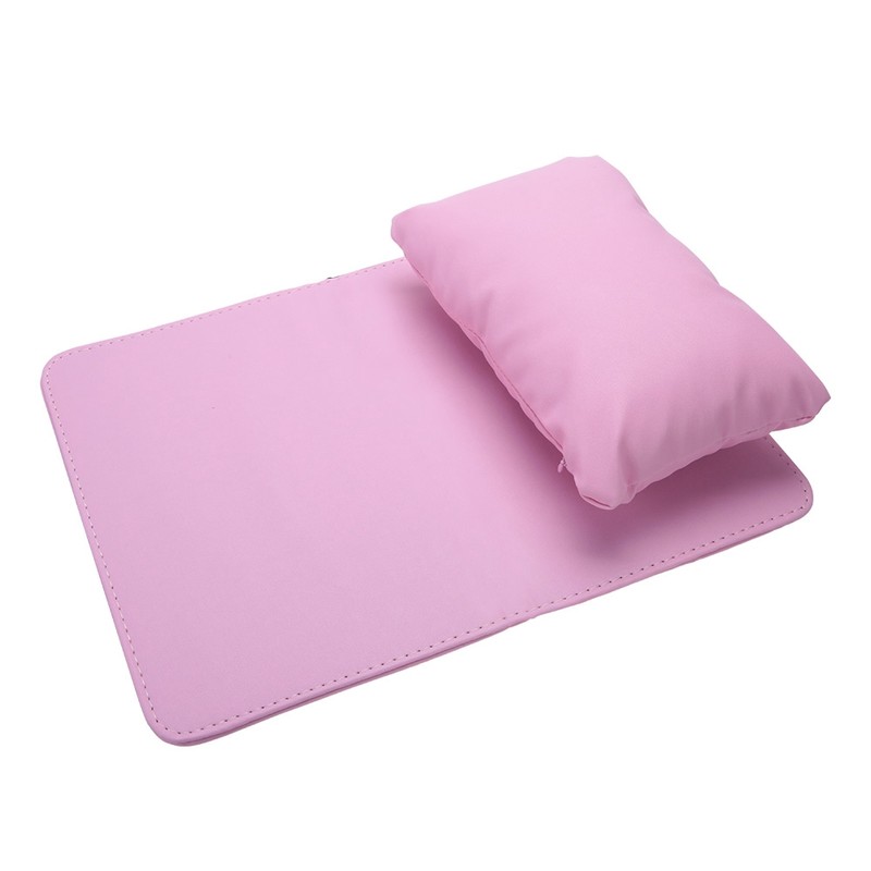 Soft PU Leather Detachable Washable Hand Rest Pillow + Folding
