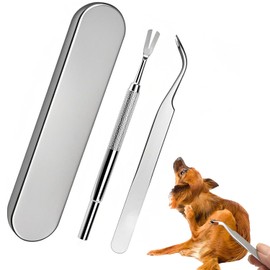 Ezranova Tick Remover Tools for Dogs, Tick Removal Tool, Stainless Steel Tick Remover Tool Set Complete Tool Kit for Humans, Cats & Dogs