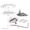 Alnicov Left handed Tremolo Vibrato Tailpiece Bridge Set for 6