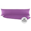 Double Pack Cotton Renforcé Pillowcase for Side Sleeper Pillow -