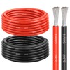 8 Gauge Silicone Wire (20ft Red & 20ft Black), 8