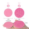 HUAXIN BIOTECHNOLOGY 50-Count Compressed Facial Sponges,100% Natural Cellulose Cosmetic Facial