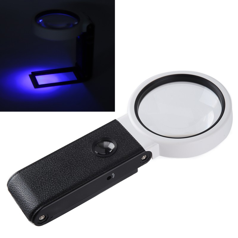 TH‑7018A Multifunctional Magnifier with LED Light Handheld Foldable Magnifying Glass