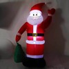 Inflatable Santa Decoration Built in LED Light Waterproof Inflatable Bag
