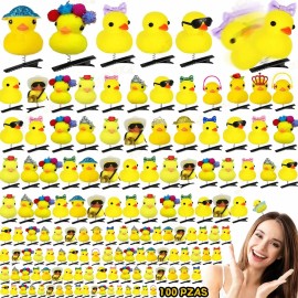 100 Pzas Patito Pollito Pasador Pinza Para Cabello Horquilla