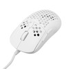 Wired Mouse Ergonomic White Adjustable DPI 6 Keys Hollowed Out