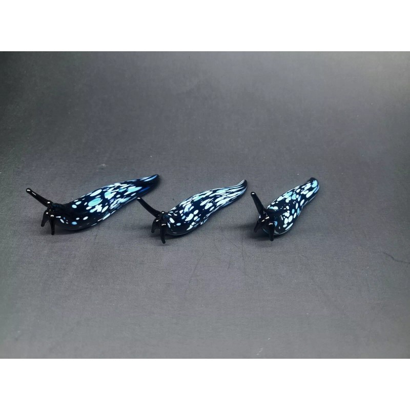 Unmarked Glass Slug, Black and Blue