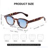 Retro Round Sunglasses Women Men Small Circle Tinted 46mm UV400