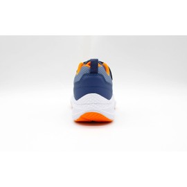 DRD Kids Turbo Orthopedic Friendly Shoe Navy/Orange 6.0Y Wide Width