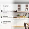 BonKuDoo 5 Pack Cabinet Pulls 6-3/10 Inch, Matte Black Kitchen