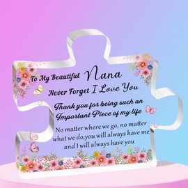 SMARGO Nana Gifts from Grandchildren, Acrylic Plaque Gifts for Nana, Birthday Christmas Thanksgiving Mother's Day Present for Nana
