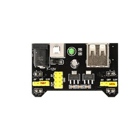 DIGISHUO 5Pcs 3.3V 5V MB102 Breadboard Power Supply Module DC 6.5-12V USB | for Arduino Solderless Bread Board Project